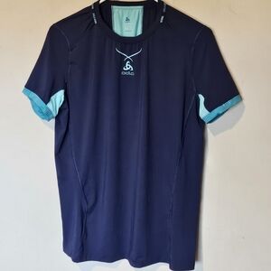 ODLO Pro Ceramicool Baselayer Top - Blue - Women's Size XL